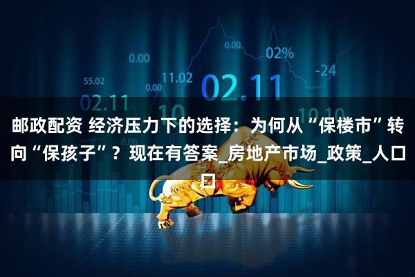 邮政配资 经济压力下的选择：为何从“保楼市”转向“保孩子”？现在有答案_房地产市场_政策_人口